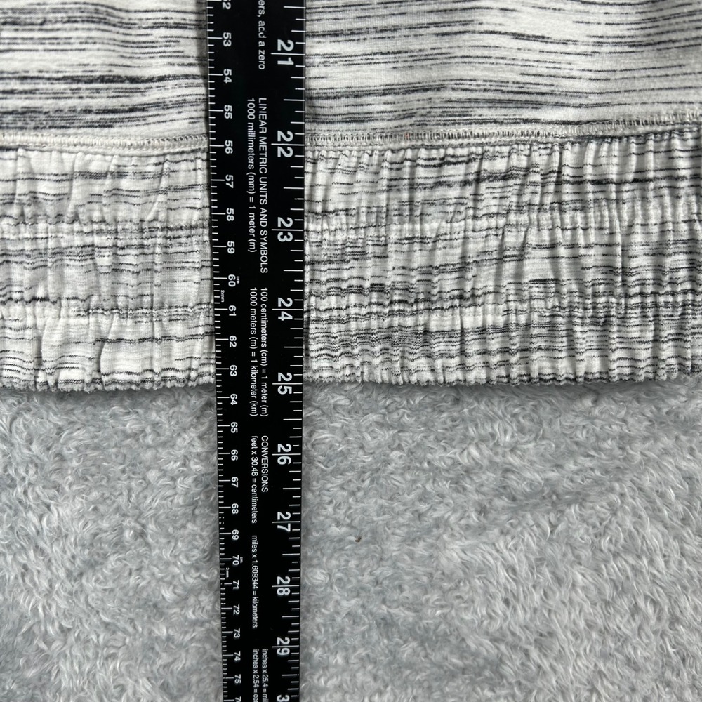 Lululemon Think Fast Hoodie Grey White Space Dye Thumbholes Size 6 Stretch - Picture 6 of 8